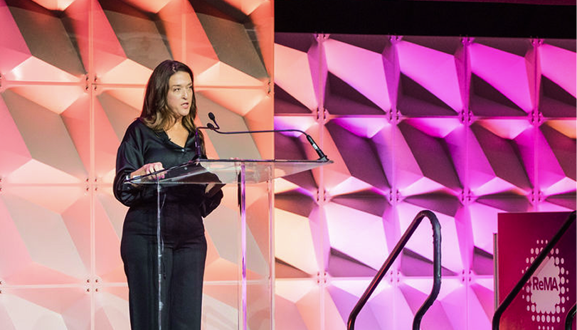 An industry speaker shares insights from the ReMA stage.